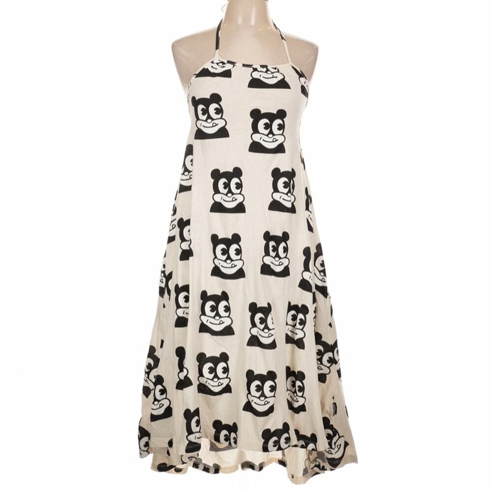 NUNUNU Curious Much Collar Dress Natural NWT Women’s Size 12